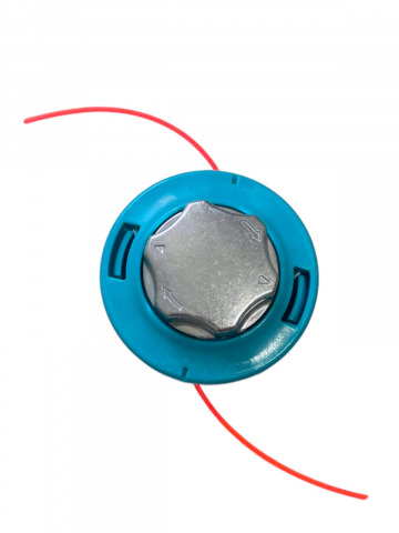 Gradina - Gradinarit - Cap trimmer Ø 11cm pentru motocoasa cu buton aluminiu, albastru AVI-4053