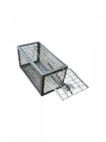 Articole antidaunatori gradina - Capcana metalica mica tip cusca pentru sobolani, soareci si alte rozatoare, animal friendly 23.5 x 11.5 x 11.5 cm, AVI-4751