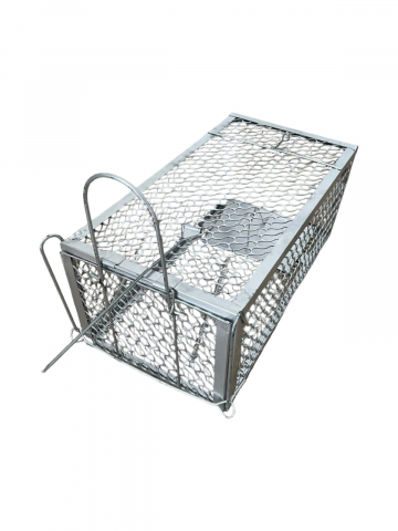 Gradina - Gradinarit - Capcana metalica tip cusca pentru sobolani, soareci si alte rozatoare, animal friendly, 28 x 14.5 x 11.5 cm, AVI-4003