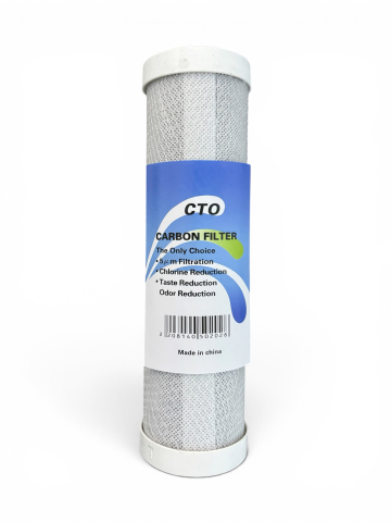 Casa - Cartuș filtru apă potabilă CTO, AVI®, carbon activ tip Carbon Block, 10" (25,4 cm), 5 microni, AVI-5484