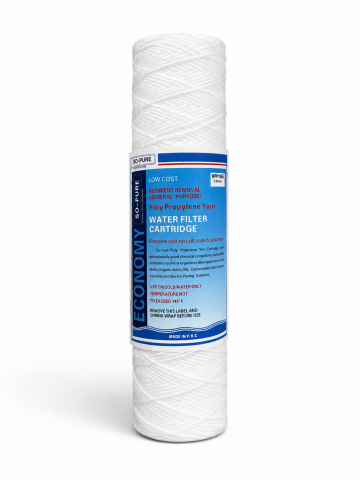 Casa - Cartuș filtru apă potabilă tip sfoară bobinată, AVI®, 10" (25,4 cm), 5 microni, temperatură maximă 52°C, AVI-5483