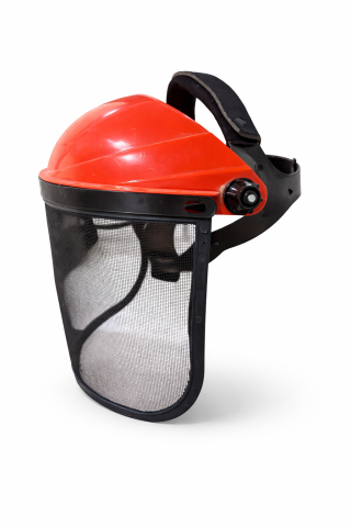 Gradina - Gradinarit - Cască mască protecție motocoasă, AVI®, vizieră plasă metalică, fixare reglabilă, AVI-3982