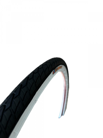 Cauciucuri bicicleta - Cauciuc bicicleta 700 x 35c 37-622 (28 x 1 3/8 x 1 5/8), lateral alb, Luta, AVI-4440