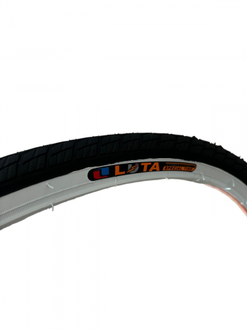 Cauciuc bicicleta 700 x 35c 37-622 (28 x 1 3/8 x 1 5/8), lateral alb, Luta, AVI-4440 [2]