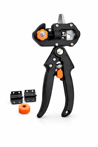 Gradina - Gradinarit - Clește altoit, AVI®, 3 lame U, V și Ω, lamă rezervă inclusă, foarfece altoire pomi și viță de vie, AVI-3957