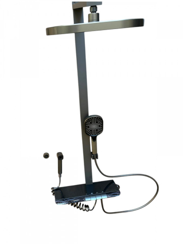 Coloana de dus completa, panou de comanda mare - 42cm, autonoma, joc de lumini, afisare temperatura apa, nu necesita conectarea la o sursa de energie, AVI-4833 [7]