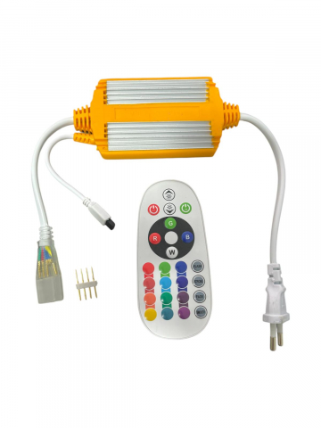 Benzi LED - Controller RGBW pentru benzi LED, 1500W, cu telecomanda, 220V, 50/60Hz, IP 68, AVI-2826