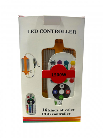 Controller RGBW pentru benzi LED, 1500W, cu telecomanda, 220V, 50/60Hz, IP 68, AVI-2826 [1]