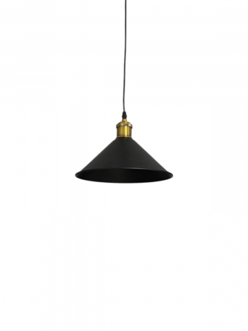 Corp de iluminat E27 tip pendul corp metalic conic cu Ø 16 cm, bec neinclus, negru, AVI-4809 [2]