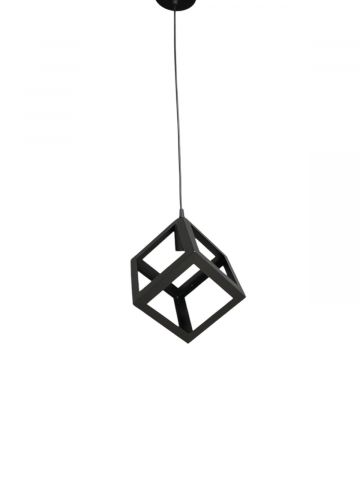 Corp de iluminat E27 tip pendul corp metalic cubic cu latura de 16 cm, bec neinclus, AVI-4810 [3]