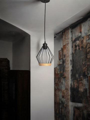 Corp de iluminat E27 tip pendul Ø corp pendul 18cm, metal, bec 4431 inclus, AVI-4811 [5]