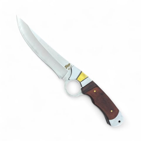 Camping, Outdoor & Bushcraft - Cuțit AVI® de vânătoare, full tang, lamă 13.5 cm, lungime totală 17.5 cm, grosime lamă 3 mm, 260 g, teacă inclusă, AVI-5024