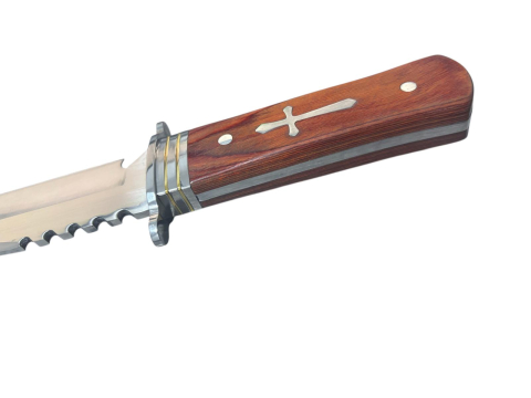 Cuțit AVI® de vânătoare, lamă 19 cm, lungime totală 32 cm, grosime lamă 4 mm, 340 g, teacă textilă rezistentă, AVI-5183 [1]