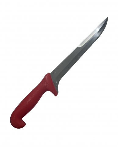 Bucatarie - Cutit de injunghiat cu dublu tais lama 24cm rosu TS-31463
