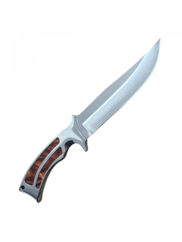 Cutite si bricege - Cutit de vanatoare lama 16cm, total 28cm, 300gr, full tang, maner metalic, SA11, AVI-4250