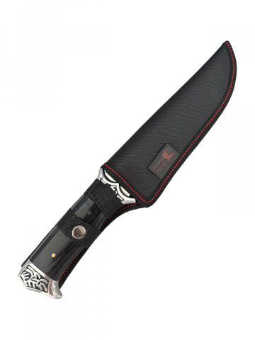 Cuțit de vânătoare și drumeție G58, lamă 17 cm, total 30 cm, grosime 4 mm, 310 g, cu teacă inclusă, AVI-5001 [1]