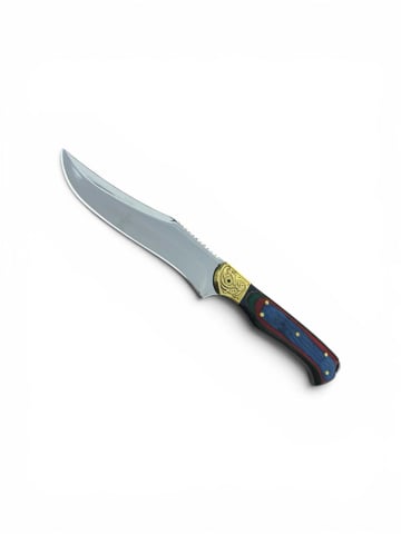 Camping, Outdoor & Bushcraft - Cuțit de vânătoare și drumeție premium, AVI®, lamă 13 cm, lungime totală 25.5 cm, grosime lamă 4 mm, 190 g, teacă piele, AVI-5179