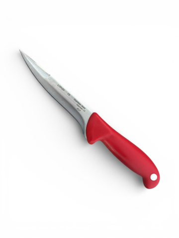 Cutite si seturi de cutite - Cuțit măcelar AVI® pentru spintecat, dublu tăiș, lamă 14.5 cm, lungime totală 27 cm, rosu, AVI-3402-R