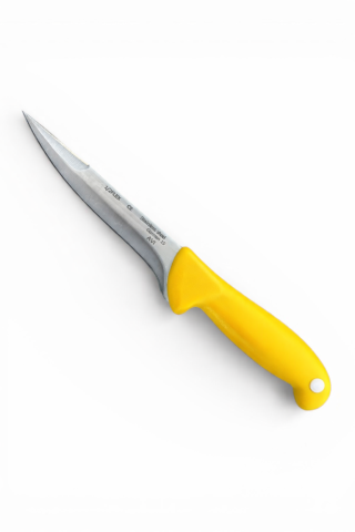 Casa - Cuțit măcelar AVI® pentru spintecat, dublu tăiș, lamă 14.5 cm, lungime totală 27 cm, galben, AVI-3402-G