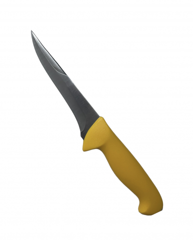 Bucatarie - Cutit macelar cu tais dublu lama 15cm, galben, TS-34022