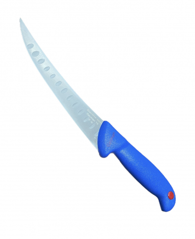 Bucatarie - Cutit macelar premium cu caneluri lama 19 cm, albastru TS-31331