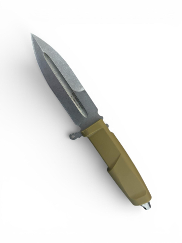 Camping, Outdoor & Bushcraft - Cuțit tactic AVI® super premium, full tang, lamă 12 cm, grosime lamă 6 mm, lungime totală 25.8 cm, teacă rigidă cu siguranță, AVI-5111