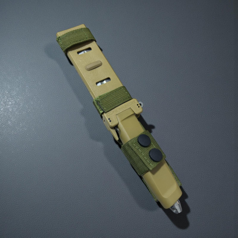 Cuțit tactic AVI® super premium, full tang, lamă 12 cm, grosime lamă 6 mm, lungime totală 25.8 cm, teacă rigidă cu siguranță, AVI-5111 [2]