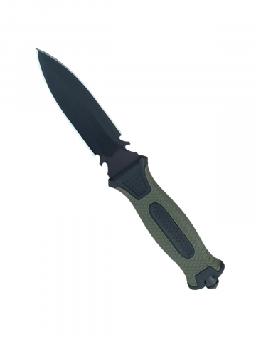 Cutite si bricege - Cutit tactic cu dublu tais, lama 11cm, spargator geam, teaca rigida, 2928B, AVI-4155