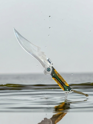 Cutit tactic full tang lama 18.5cm, premium, vanatoare si drumetie, cu busola si minilanterna, D67, AVI-4151 [2]
