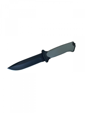 Camping, Outdoor & Bushcraft - Cutit tactic lama 11.5 cm, de supravietuire, teaca rigida cu textil camuflaj, AVI-4187