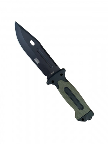 Cutite si bricege - Cutit tactic lama 13cm, de supravietuire, teaca rigida cu busola si cremene, 4038B, AVI-4157
