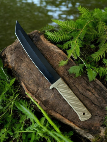 Cutit tactic lama 17cm, de supravietuire, teaca rigida cu minilanterna, busola si cremene, AVI-4177 [1]