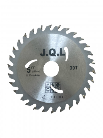 Bricolaj - Disc 125mm pentru taiat lemn, 30T, pentru polizor unghiular, AVI-644