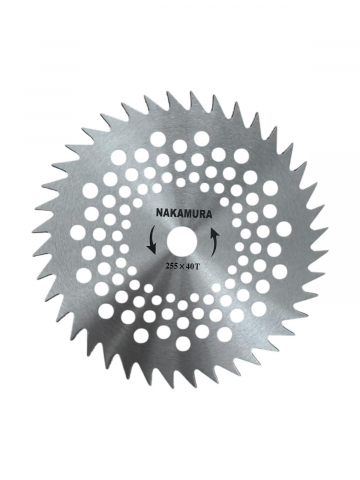 Disc 255mm, fara vidia, pentru taiat iarba - vegetatie, pentru motocosa, grosime 1.5mm, 40 dinti, AVI-2524 [1]