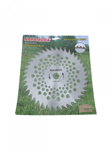 Disc 255mm, fara vidia, pentru taiat iarba - vegetatie, pentru motocosa, grosime 1.5mm, 40 dinti, AVI-2524 [3]