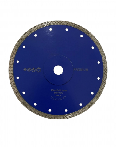 Accesorii polizare si slefuire - Disc diamantat 230mm pentru taiere gresie, faianta, pentru polizor unghiular, albastru, AVI-2177A