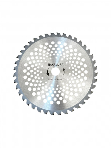 Gradina - Gradinarit - Disc drept 255mm pentru motocoasa cu 40 dinti, cu vidia, grosime 1.2mm, AVI-1870