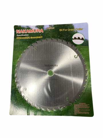 Gradina - Gradinarit - Disc drept motocoasa, plin, pentru taiat iarba, 255mm, AVI-3741