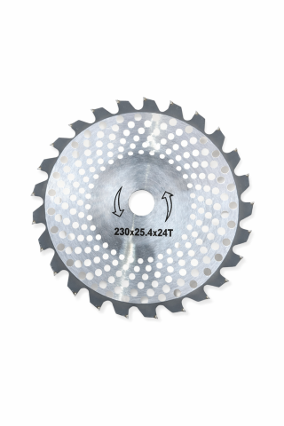 Gradina - Gradinarit - Disc motocoasă 230 mm, 24 dinți cu vidia, concav ondulat, grosime lamă 1.2 mm, AVI-2535