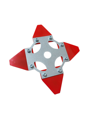 Disc motocoasă cu 4 cuțite fixe zimțate, AVI®, Ø255 mm, grosime lamă 2.5 mm, lățime cuțit 7.5 cm, 530 g, AVI-5368 [1]