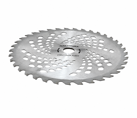 Consumabile masini gradinarit - Disc pentru motocoasă, AVI®, 230 mm, 40 dinți cu vidia, concav ondulat, pentru tăiat iarbă și vegetație, grosime 1.2 mm, AVI-2208