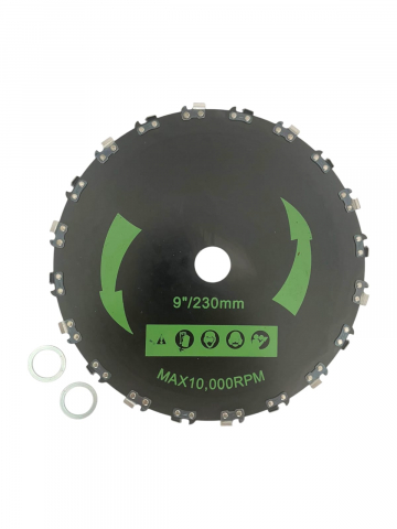 Gradina - Gradinarit - Disc pentru motocoasa cu 20 dinti tip lant de drujba, 230mm, AVI-2948