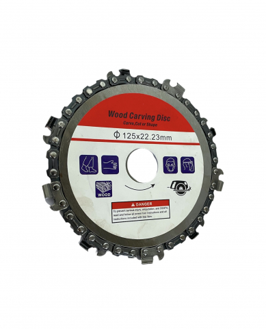 Disc taiere pentru taiat si sculptat lemn cu lant 125 mm pentru polizor unghiular TS-29452 [3]