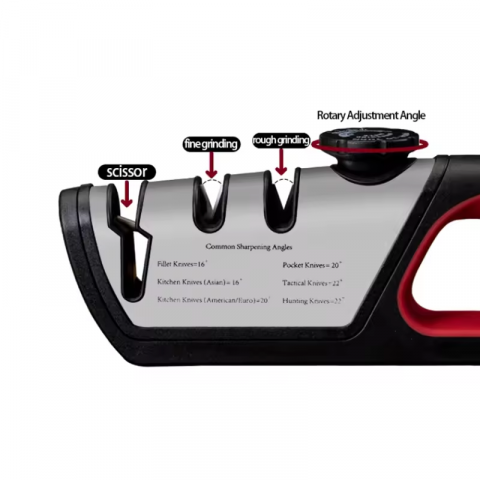 Dispozitiv pentru ascutit cutite si foarfece, reglaj unghi de ascutire, 25 cm, 245grame, AVI-4551 [4]