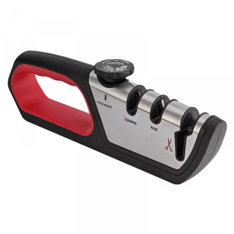 Bucatarie - Dispozitiv pentru ascutit cutite si foarfece, reglaj unghi de ascutire, 25 cm, 245grame, AVI-4551