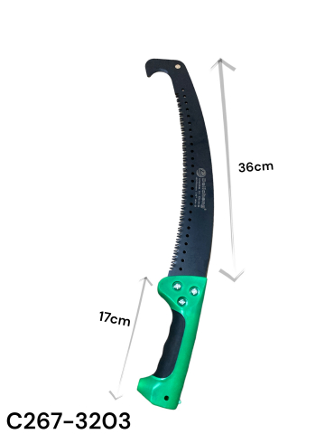 Fierastrau crengi lama 36cm, gradina, maner cu gaura pentru prelungitor, AVI-3203, verde [1]