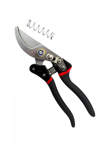 Foarfeci gradinarit - Foarfeca de gradinarit, 21cm, pentru curatat vita de vie, pomi, arbusti, arc de rezerva, maner negru - rosu, AVI-4792