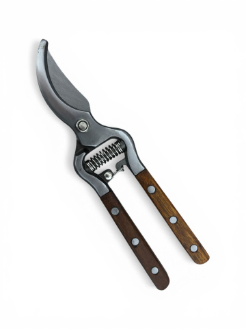 Gradina - Gradinarit - Foarfecă grădinărit, AVI®, 21 cm, corp metalic forjat, mâner lemn, pentru viță de vie, pomi și arbuști, AVI-1051