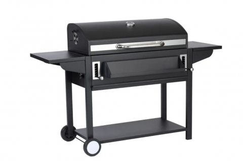 Gradina - Gradinarit - Grătar pe cărbuni AVI®, cu 2 zone de gatire independente, termometru integrat, cu raft incalzire si roti transport, 164 x 64.5 x 107.5 cm, AVI-4995