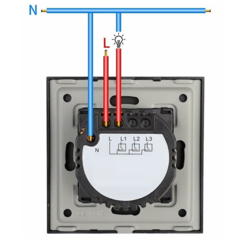 Intrerupator smart cu touch, Wi-Fi, Bluetooth, Control vocal, Smart Life / Tuya APP, 1 Canal, Alb [9]